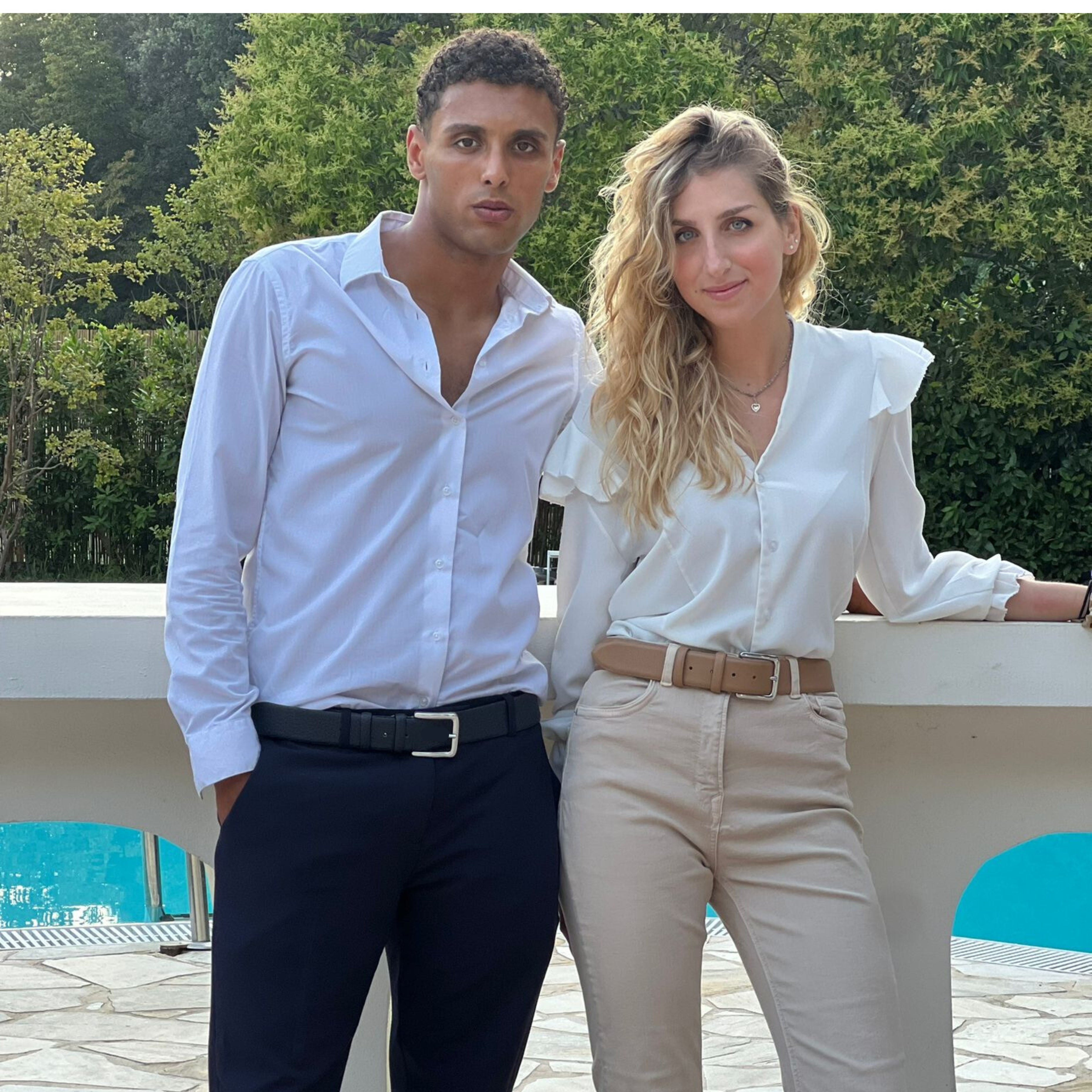 Cintura Unisex in Vera Pelle Pieno Fiore e Fodera Nabuk - CINTURA ESSENTIAL COLOR by TAFTIK - Fibbia cromata moderna ed elegante. In 6 Varianti Colore. Altezza cm.4